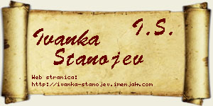 Ivanka Stanojev vizit kartica